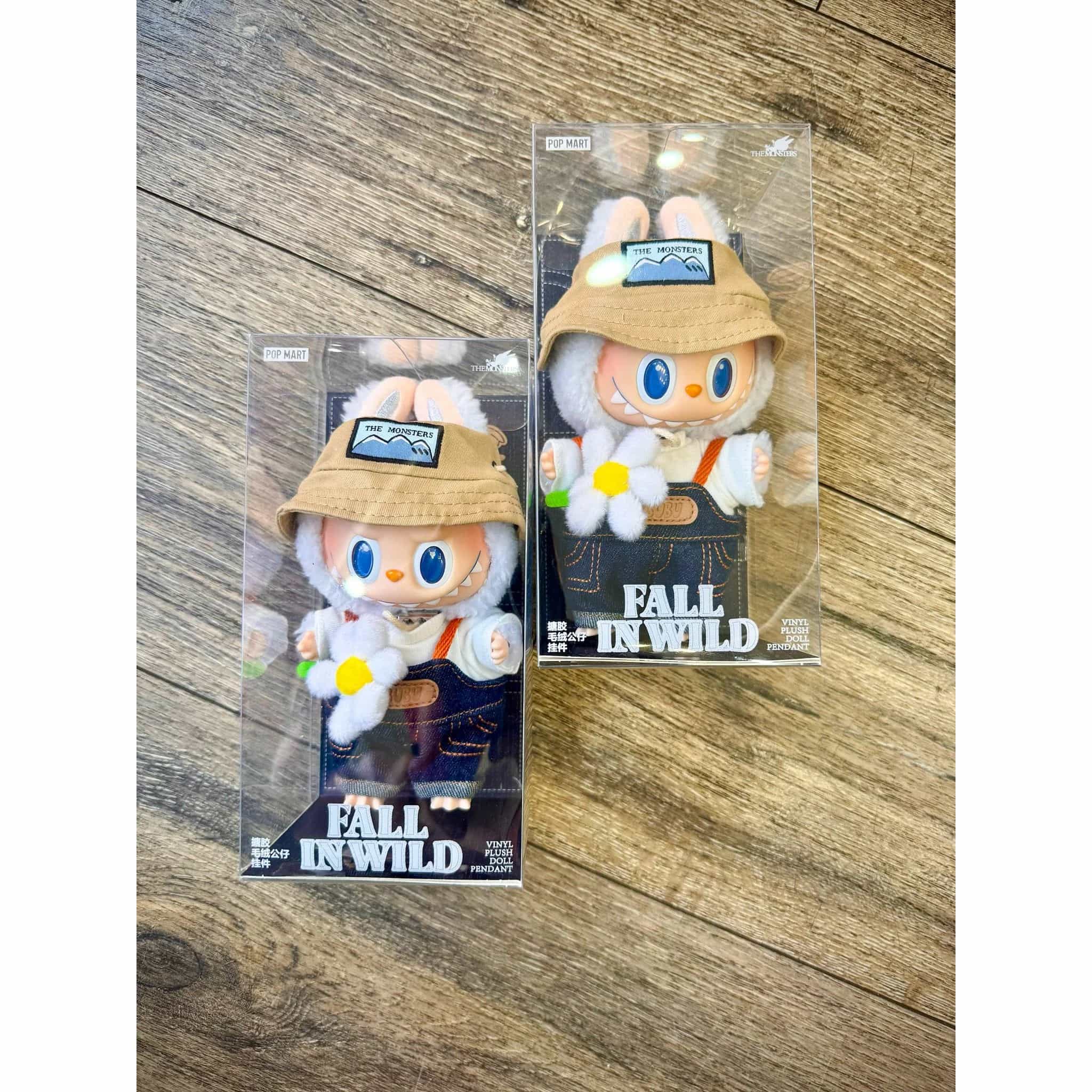 Labubu Fall In Wild Series vinyl plush doll pendant blind box 17cm front view (1)
